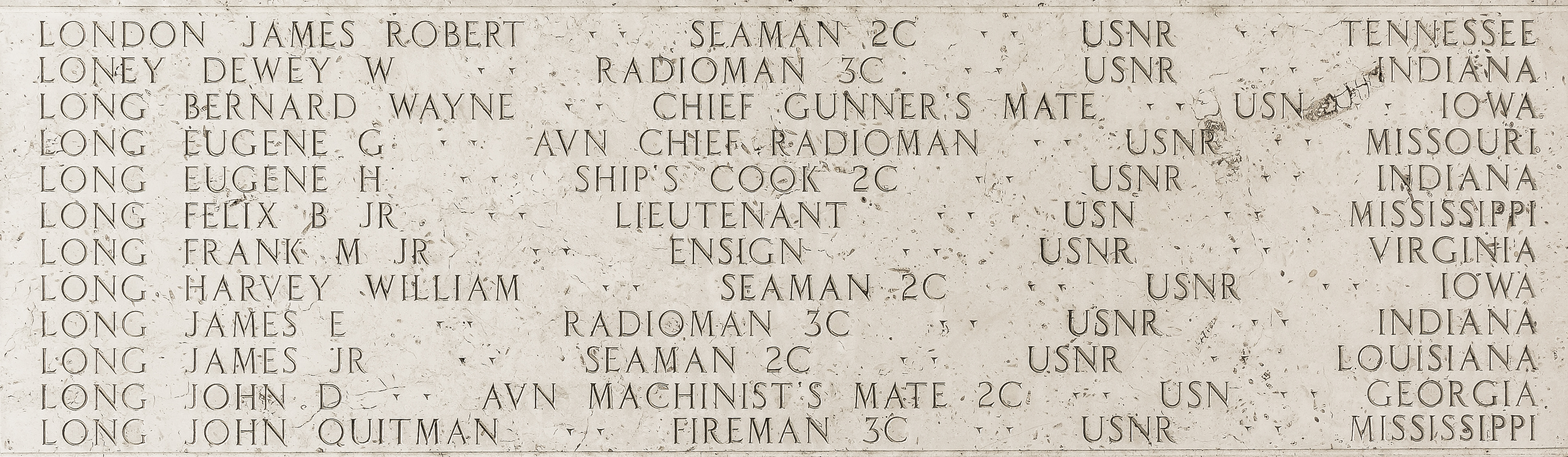 James E. Long, Radioman Third Class